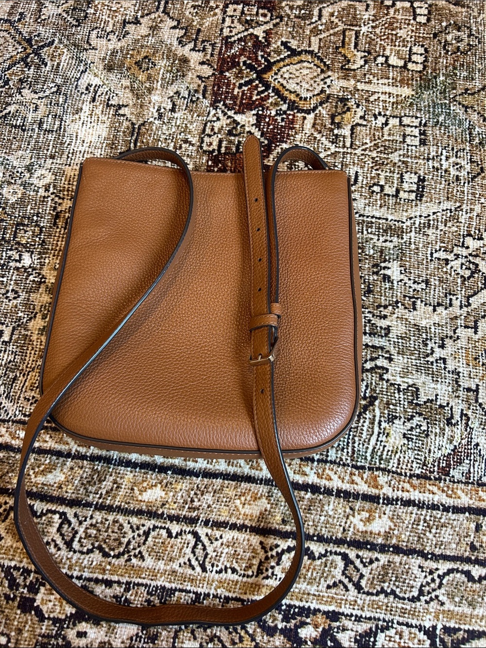 kate spade Pebbled Leather Tan/Brown Crossbody Bag - Picture 2 of 7
